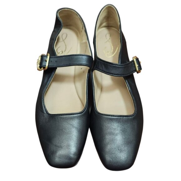 Sam Edelman Michaela Mary Jane Black Leather Loafers Flats Ballet Slipper Sze9.5 - Picture 3 of 14